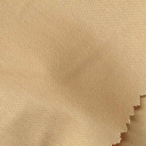 100% Cotton Interlock Knit Fabric, 190 gsm, 160 cm — Beige