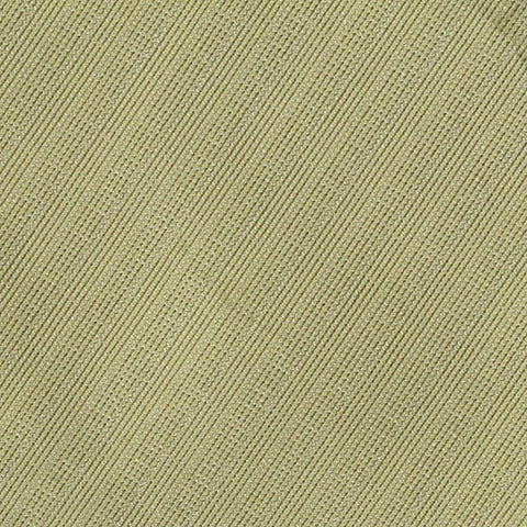 Pale Yellow-Green Pinstripes Rib Knit, Polyester