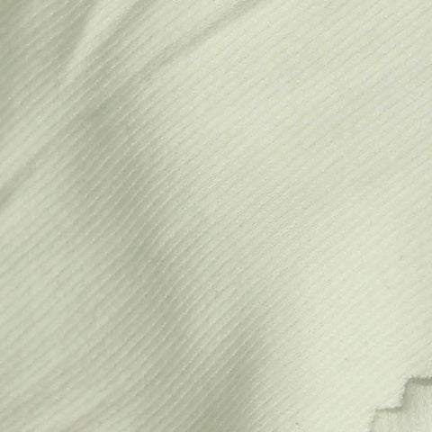 100% Cotton Interlock Knit Fabric, 220 gsm, 165 cm — White
