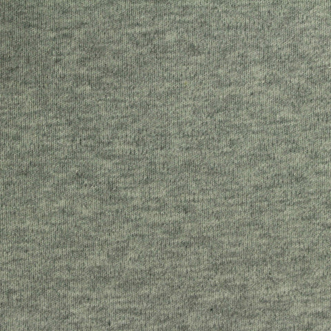 Heathered Grey-Green Marl Interlock Knit, Cotton