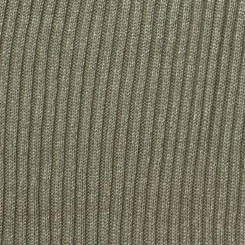 Viscose Metallic Rib Knit Fabric, 320 gsm, 195 cm — Khaki, ref EF-262216
