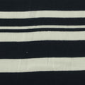 Dark Blue Horizontal-Stripe Jersey Knit, Viscose, 180 gsm