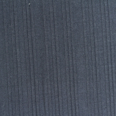 Viscose Polyester Stretch Rib Knit Fabric, 220 gsm, 150 cm — Navy