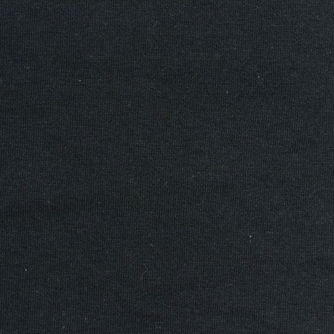 Cotton Stretch Jersey Knit Fabric, 170 gsm, 170 cm — Black