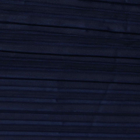 100% Polyester Plissé Fabric, 104 gsm, 160 cm — Navy