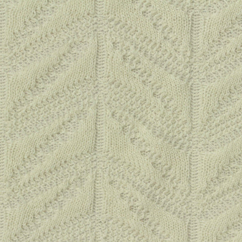 Cream Openwork Pointelle Knit, Spandex