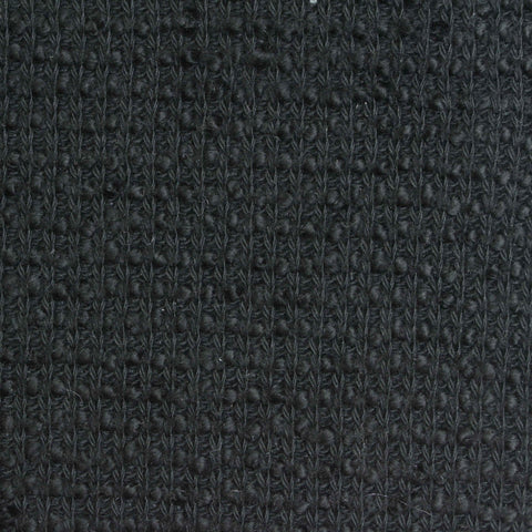 100% Cotton Chunky Knit Fabric, 460 gsm, 173 cm — Black