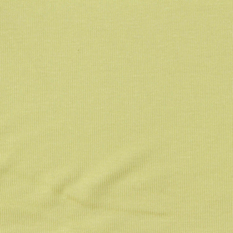 Tencel Lyocell Acetate Stretch Rib Knit Fabric, 150 gsm, 155 cm — Green