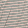 Striped Cotton Metallic Jersey Knit Fabric, 130 gsm, 165 cm — Grey