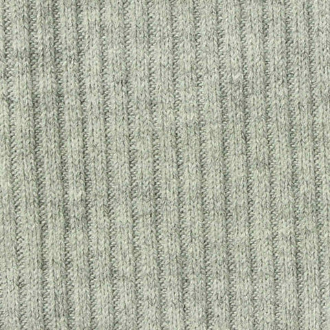 Heather Grey Marl Rib Knit, Poly-Viscose, 320 gsm