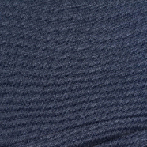 Polyester Cotton Stretch Scuba Knit Fabric, 350 gsm, 162 cm — Navy