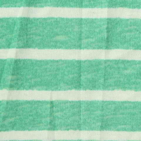 Mint Horizontal-Stripe Jersey Knit, Polyester