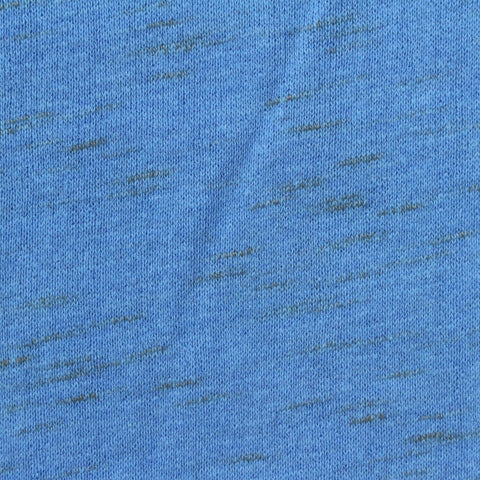 Blue Marl French Terry, Cotton, 277 gsm
