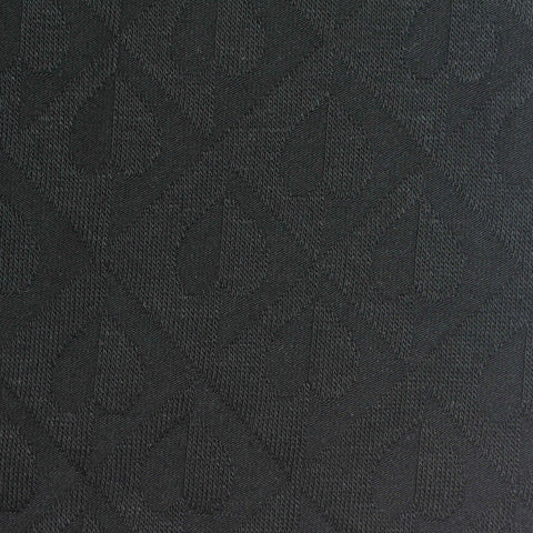 Dark Grey Tone-on-Tone Pointelle Knit, Viscose-Acrylic