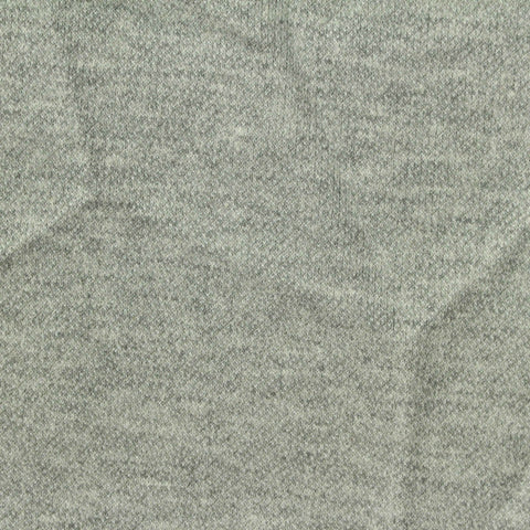 Grey Heathered-Marl Interlock Knit, Poly-Cotton