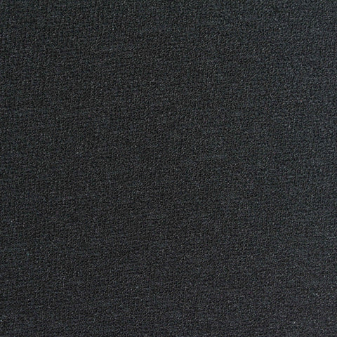 100% Polyester Interlock Knit Fabric, 210 gsm, 160 cm — Black