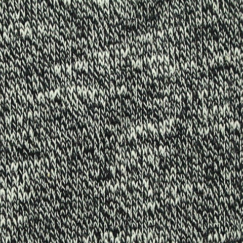 Black Marl French Terry, Poly-Cotton, 265 gsm