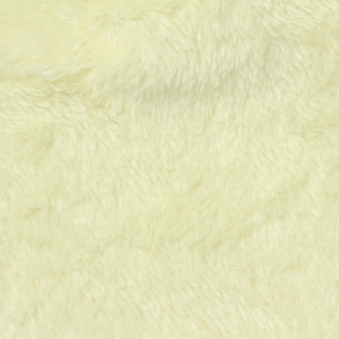 100% Polyester Sherpa Fleece Fabric, 260 gsm, 170 cm — Beige