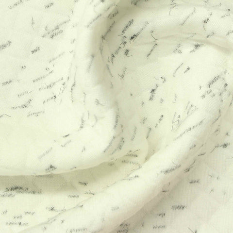 Black Abstract Jacquard, Poly-Viscose, 300 gsm