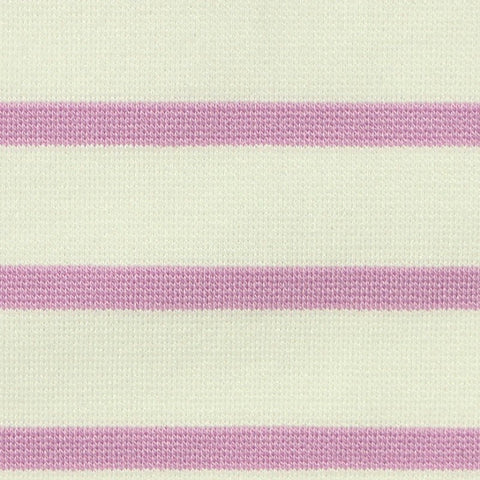 Lavender Horizontal-Stripe Ponte Knit, Viscose-Nylon