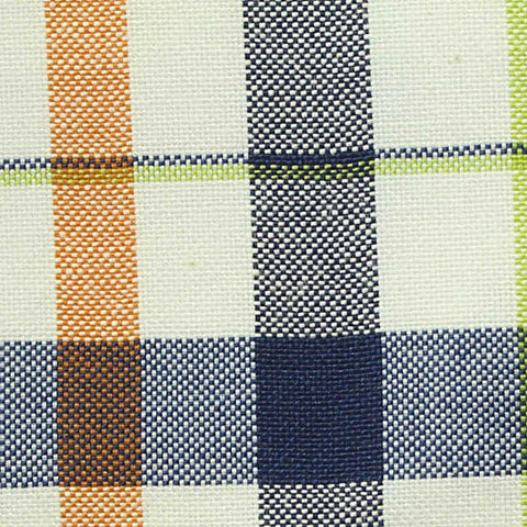 Cream Plaid Oxford, Poly-Cotton