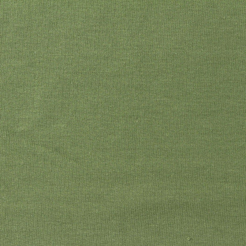 Cotton Stretch French Terry Fabric, 230 gsm, 160 cm — Green