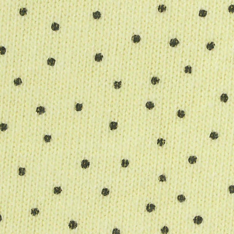 Black Dots Jersey Knit, Acrylic-Cotton
