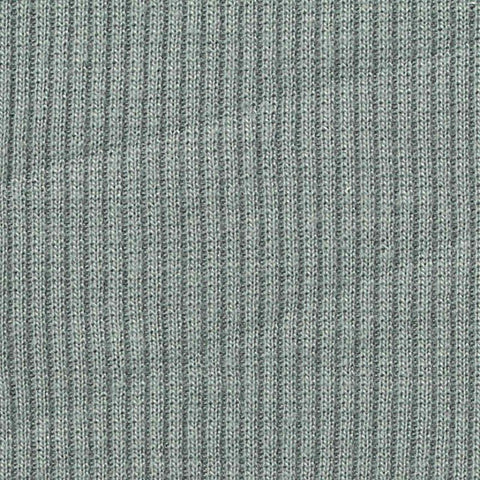 Polyester Stretch Rib Knit Fabric, 243 gsm, 120 cm — Grey