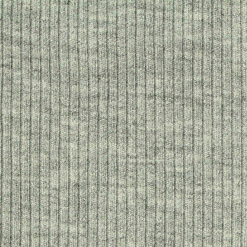 Grey Marl Rib Knit, Viscose