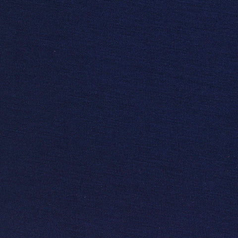 Polyester Viscose Stretch French Terry Fabric, 240 gsm, 160 cm — Navy