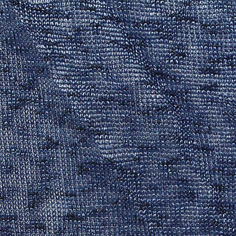 Blue Heathered-Marl Knit, Polyester, 170 gsm