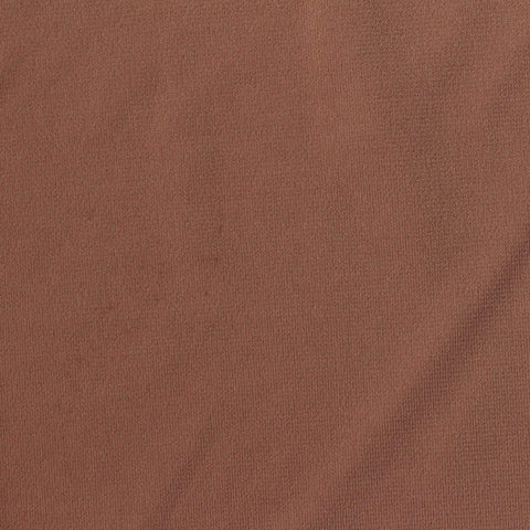 Polyester Stretch ITY Knit Fabric, 200 gsm, 155 cm — Brown