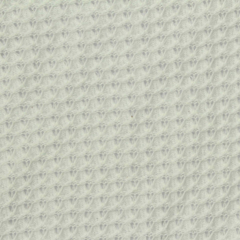 White Textured Chunky Knit, Polyester, 240 gsm