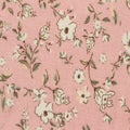Cream Floral Rib Knit, Cotton