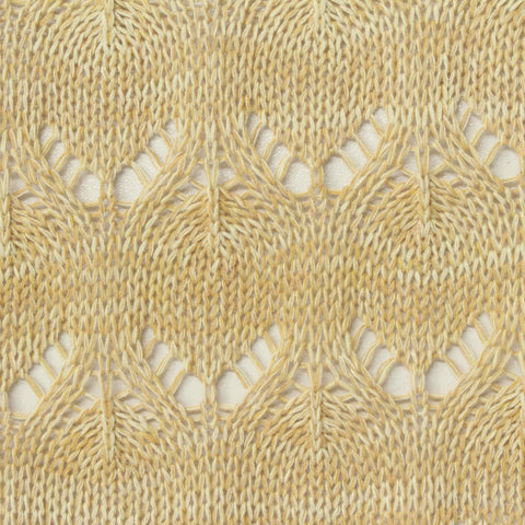 Jacquard Polyester Cotton Pointelle Knit Fabric, 270 gsm, 160 cm — Beige
