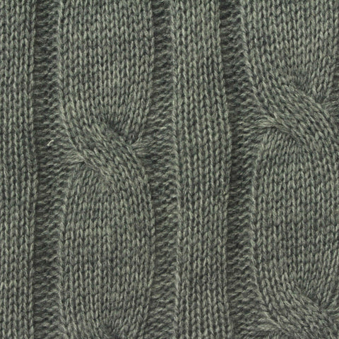 Jacquard Acrylic Polyester Blend Pointelle Knit Fabric, 320 gsm, 150 cm — Green