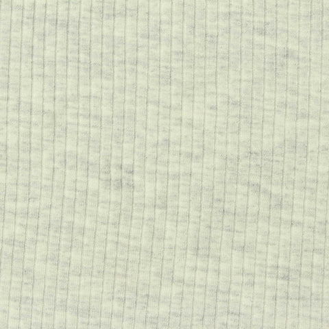 Viscose Stretch Rib Knit Fabric, 270 gsm, 130 cm — Grey