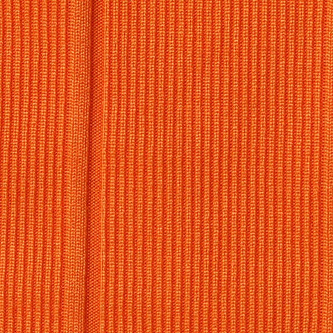 Nylon Stretch Rib Knit Fabric, 345 gsm, 125 cm — Orange
