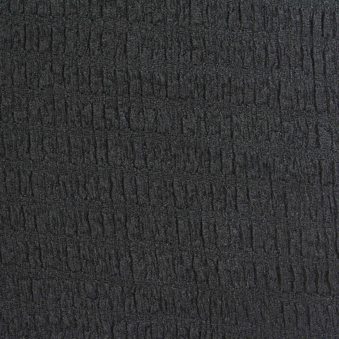 Polyester Stretch Crepe Fabric, 217 gsm, 131 cm — Black