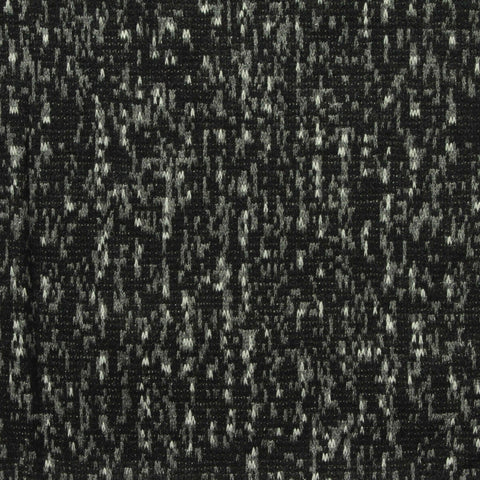 Black Marl Interlock Knit, Viscose-Poly, 225 gsm