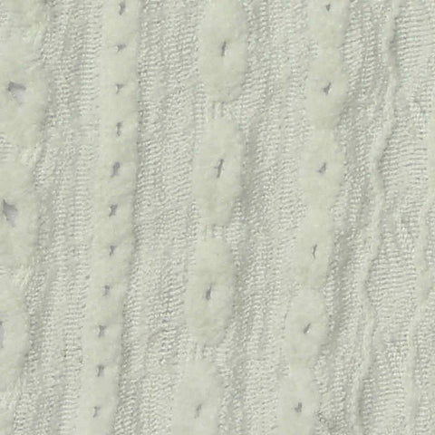 Off-White Textured-Stripe Crepe, Polyester