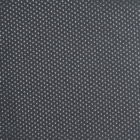 White Polka-Dot Warp Knit, Polyester