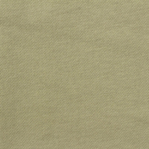 Brushed Cotton Polyester French Terry Fabric, 370 gsm, 180 cm — Khaki
