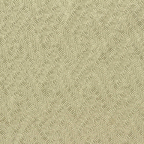 Cream Tone-on-Tone Herringbone Pointelle Knit, Cotton