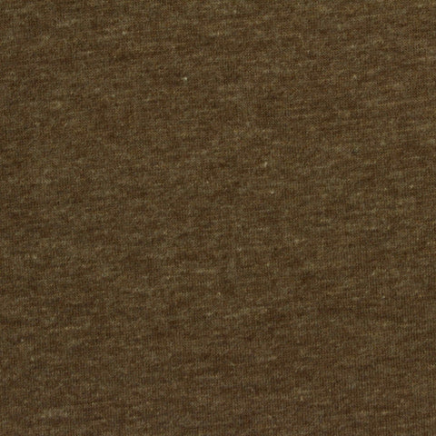 Brown Marl Jersey Knit, Poly-Cotton, 160 gsm