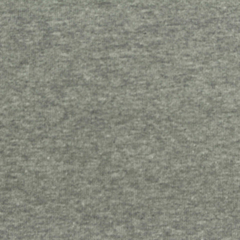 Grey Heathered-Marl Rib Knit, Cotton-Poly, 240 gsm