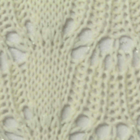 Cream Openwork Pointelle Knit, Poly-Cotton, 260 gsm