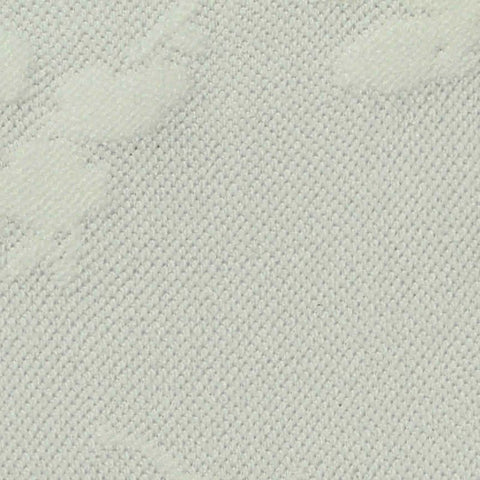 Off-White Floral Jacquard, Polyester, 150 gsm