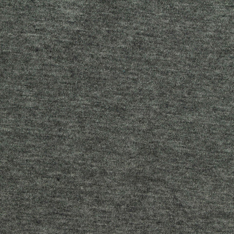 Heathered Grey Marl Jersey Knit, Poly-Cotton, 168 gsm
