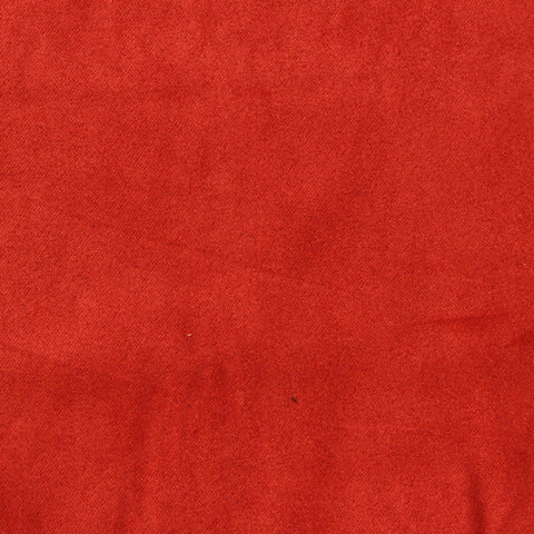 100% Polyester Faux Suede Fabric, 150 gsm, 145 cm — Red